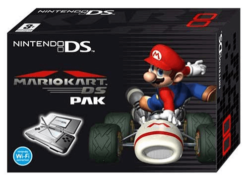 Red Mario Kart Edition DS System box art for Nintendo DS